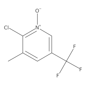 Pyridine, 2-chloro-3-methyl-5-(trifluoromethyl)-, 1-oxide Structure