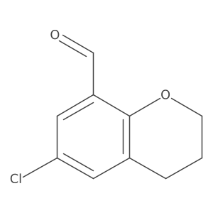 6-chloro-3,4-dihydro-2H-1-benzopyran-8-carbaldehyde结构式