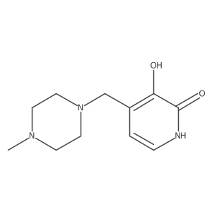 3-Hydroxy-4-((4-methylpiperazin-1-yl)methyl)pyridin-2(1H)-one Structure