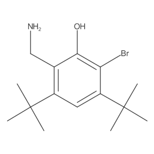 2-(Aminomethyl)-6-bromo-3,5-bis(1,1-dimethylethyl)phenol Structure