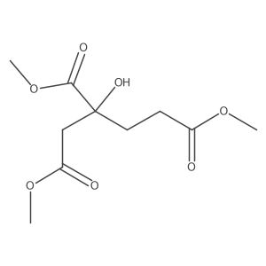 (R)-Trimethyl 2-hydroxybutane-1,2,4-tricarboxylate结构式