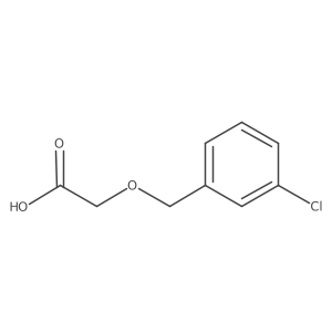 2-[(3-Chlorophenyl)methoxy]acetic acid结构式