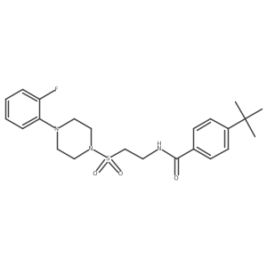 4-(tert-butyl)-N-(2-((4-(2-fluorophenyl)piperazin-1-yl)sulfonyl)ethyl)benzamide Structure