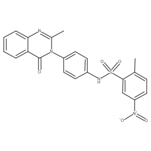 2-methyl-N-(4-(2-methyl-4-oxoquinazolin-3(4H)-yl)phenyl)-5-nitrobenzenesulfonamide Structure