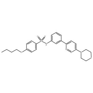4-butoxy-N-(3-(6-morpholinopyridazin-3-yl)phenyl)benzenesulfonamide Structure