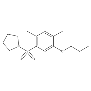 2,4-Dimethyl-5-(1-pyrrolidinylsulfonyl)phenyl propyl ether Structure