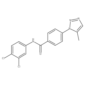 N-(3,4-dichlorophenyl)-4-(5-methyl-1H-1,2,3-triazol-1-yl)benzamide Structure