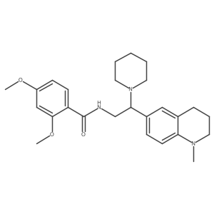 2,4-dimethoxy-N-(2-(1-methyl-1,2,3,4-tetrahydroquinolin-6-yl)-2-(piperidin-1-yl)ethyl)benzamide Structure