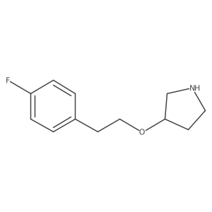 3-[2-(4-Fluorophenyl)ethoxy]pyrrolidine Structure