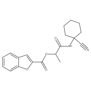 1-[(1-Cyanocyclohexyl)carbamoyl]ethyl 1-benzofuran-2-carboxylate Structure