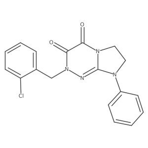 2-(2-chlorobenzyl)-8-phenyl-7,8-dihydroimidazo[2,1-c][1,2,4]triazine-3,4(2H,6H)-dione Structure