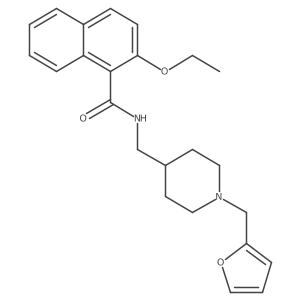 2-ethoxy-N-((1-(furan-2-ylmethyl)piperidin-4-yl)methyl)-1-naphthamide Structure