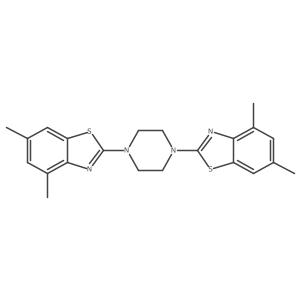 2-[4-(4,6-Dimethyl-1,3-benzothiazol-2-yl)piperazin-1-yl]-4,6-dimethyl-1,3-benzothiazole结构式