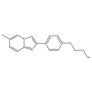 2-(4-(6-Iodoimidazo(1,2-a)pyridin-2-yl)phenoxy)ethanol Structure
