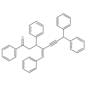 3-(Diphenylamino)-N-(2-oxo-2-phenylethyl)-N,Na(2)-diphenyl-2-propynimidamide结构式