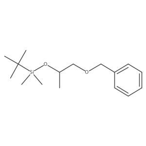 (2-Benzyloxy-1-methyl-ethoxy)-tert-butyl-dimethyl-silane结构式