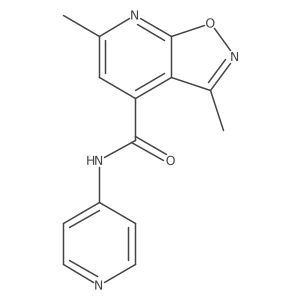 3,6-dimethyl-N-(pyridin-4-yl)[1,2]oxazolo[5,4-b]pyridine-4-carboxamide Structure
