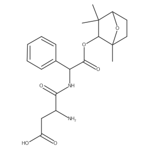 (3S)-3-amino-4-oxo-4-[[(1R)-2-oxo-1-phenyl-2-[(1,3,3-trimethyl-7-oxabicyclo[2.2.1]heptan-2-yl)oxy]ethyl]amino]butanoic acid Structure