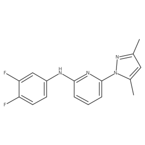 (3,4-Difluoro-phenyl)-[6-(3,5-dimethyl-pyrazol-1-yl)-pyridin-2-yl]-amine Structure