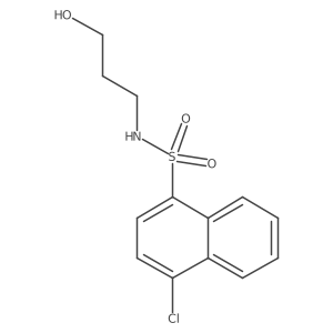 [(4-Chloronaphthyl)sulfonyl](3-hydroxypropyl)amine结构式
