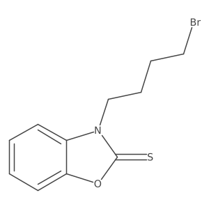 3-(4-Bromobutyl)-2(3H)-benzoxazolethione结构式