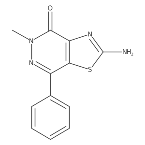 2-amino-5-methyl-7-phenyl[1,3]thiazolo[4,5-d]pyridazin-4(5H)-one Structure