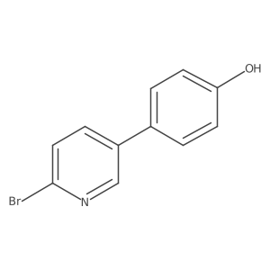4-(6-Bromopyridin-3-yl)phenol结构式