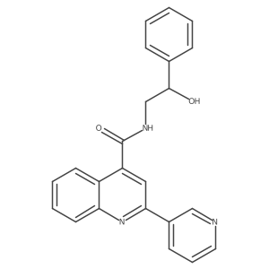 N-(2-hydroxy-2-phenylethyl)-2-(3-pyridyl)-4-quinolinecarboxamide Structure