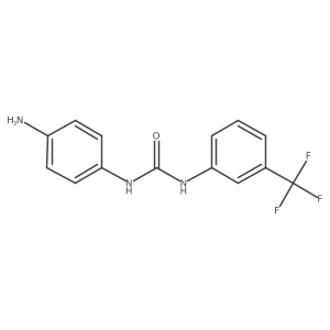 1-(4-Aminophenyl)-3-[3-(trifluoromethyl)phenyl]urea结构式