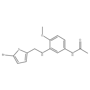 N-(3-{[(5-bromothiophen-2-yl)methyl]amino}-4-methoxyphenyl)acetamide Structure