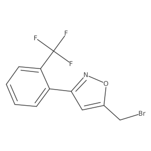 5-Bromomethyl-3-(2-trifluoromethyl-phenyl)-isoxaZole结构式