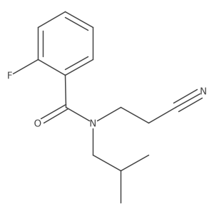 n-(2-Cyanoethyl)-2-fluoro-N-isobutylbenzamide结构式