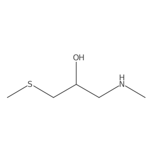 [2-Hydroxy-3-(methylsulfanyl)propyl](methyl)amine结构式