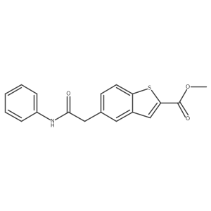 Methyl 5-[2-oxo-2-(phenylamino)ethyl]benzo[b]thiophene-2-carboxylate Structure