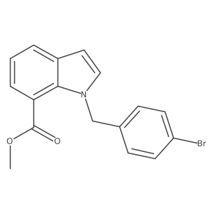 methyl 1-(4-bromobenzyl)-1H-indole-7-carboxylate结构式