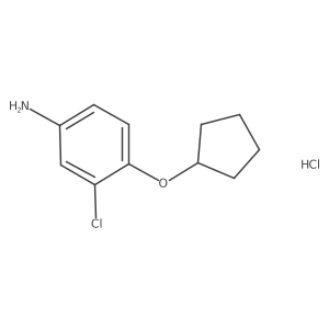 3-Chloro-4-(cyclopentyloxy)aniline hydrochloride Structure