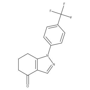1-(4-(Trifluoromethyl)phenyl)-6,7-dihydro-1H-indazol-4(5H)-one结构式