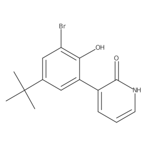 3-(3-Bromo-5-(tert-butyl)-2-hydroxyphenyl)pyridin-2(1h)-one结构式