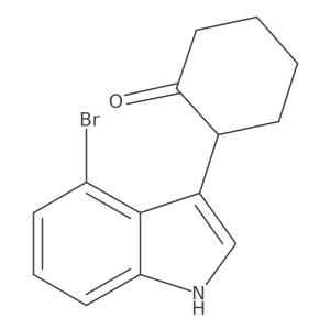 2-(4-Bromo-1h-indol-3-yl)cyclohexanone结构式
