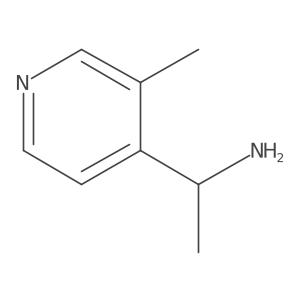 (1S)-1-(3-methylpyridin-4-yl)ethan-1-amine结构式