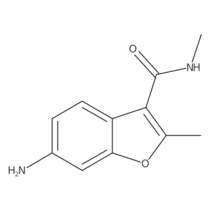 6-amino-N,2-dimethylbenzofuran-3-carboxamide结构式