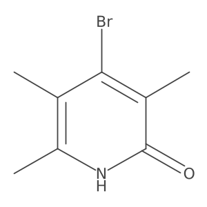 3,5,6-Trimethyl-4-bromopyridine-2(1H)-one结构式