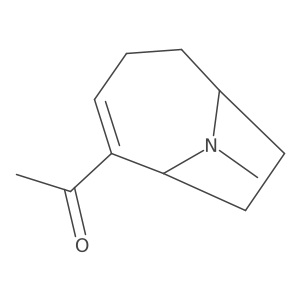 1-[(1R,6R)-9-methyl-9-azabicyclo[4.2.1]non-2-en-2-yl]ethanone Structure