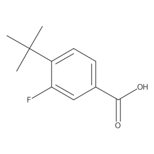 4-(Tert-butyl)-3-fluorobenzoic acid结构式