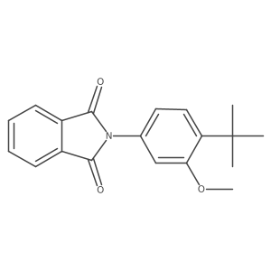 2-(4-Tert-butyl-3-methoxyphenyl)isoindoline-1,3-dione结构式