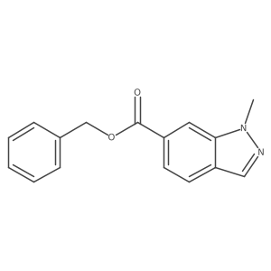 Phenylmethyl 1-methyl-1H-indazole-6-carboxylate结构式