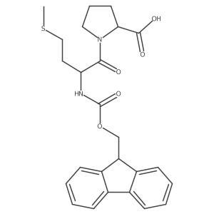 (2S)-1-[(2S)-2-({[(9H-fluoren-9-yl)methoxy]carbonyl}amino)-4-(methylsulfanyl)butanoyl]pyrrolidine-2-carboxylic acid Structure