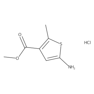 Methyl 5-amino-2-methylthiophene-3-carboxylate hydrochloride结构式