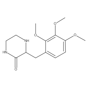 3-(2,3,4-Trimethoxy-benzyl)-piperazin-2-one结构式