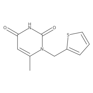 6-methyl-1-(thiophen-2-ylmethyl)pyrimidine-2,4(1H,3H)-dione Structure